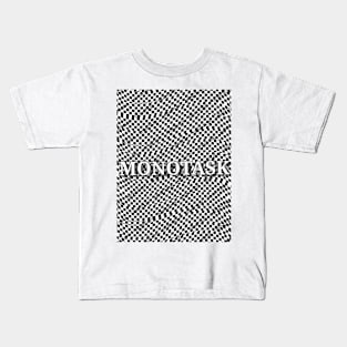 Check designer artwork by MONOTASK Kids T-Shirt